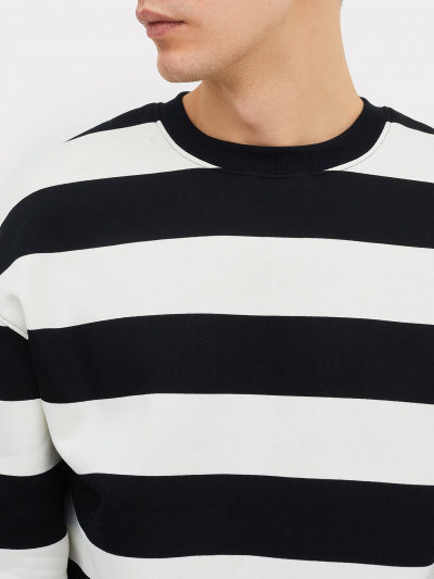 Свитшот Mark Formelle 121865/1/24-3988П-7П черно_молочная_полоска - фото 23