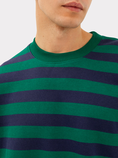 Свитшот Mark Formelle 121866/1/24-3680П-7П сине_зеленая_полоска - фото 23