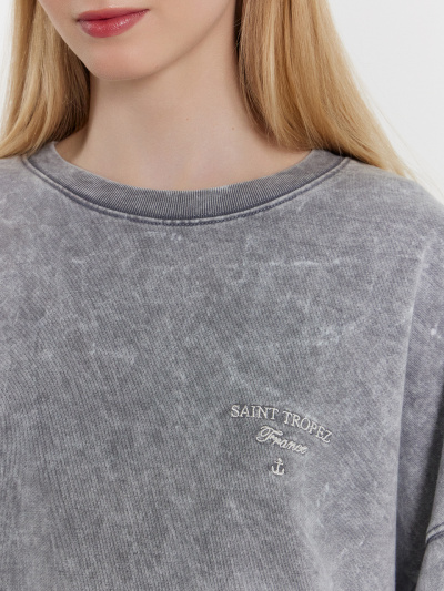 Свитшот Mark Formelle 122949/1/24-ОБР32126Ц-7-2 темное_небо_567_D_вышивка - фото 10