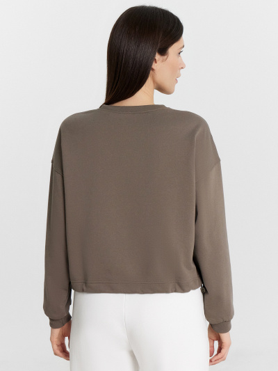 Свитшот Mark Formelle 122950/1/24-30568Ц-7-2 грецкий_орех_548_D_вышивка - фото 21