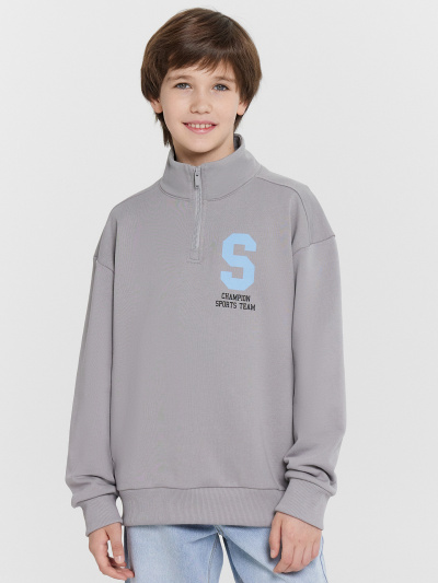 Толстовка Mark Formelle 123458/25-36069П-7 серый_печать1_2_сл_на_ЛВ_дет_пер - фото 85