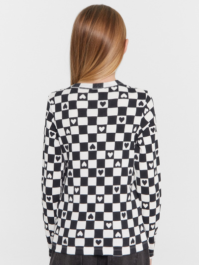 Лонгслив Mark Formelle 127917/1/24-27939П-1 черно_белая_клетка - фото 22