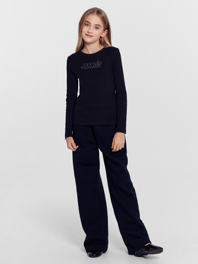 Лонгслив Mark Formelle 127917/1/24-27939П-1 черный_печать_2_сл_на_пол_(фольга) - фото 29