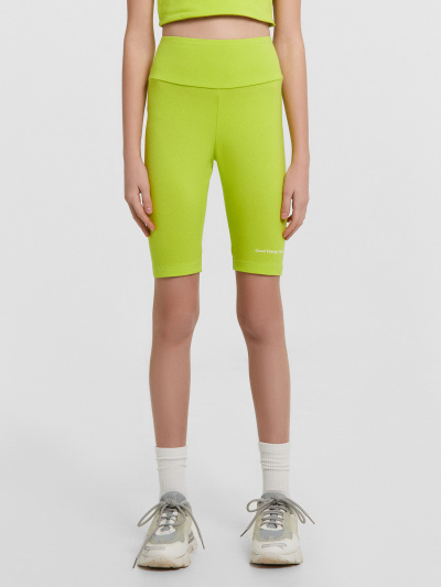 Велосипедки, топ Mark Formelle 397748/24-32371П-5 зеленый_лайм_печать_2_сл_на_пол_2_сл_на_ЛВ_дет_шорт - фото 114
