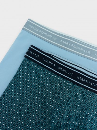 Трусы Mark Formelle 411124-2/24-3949П-5 узор_на_т.бирюзовом_пыльный_голубой - фото 137