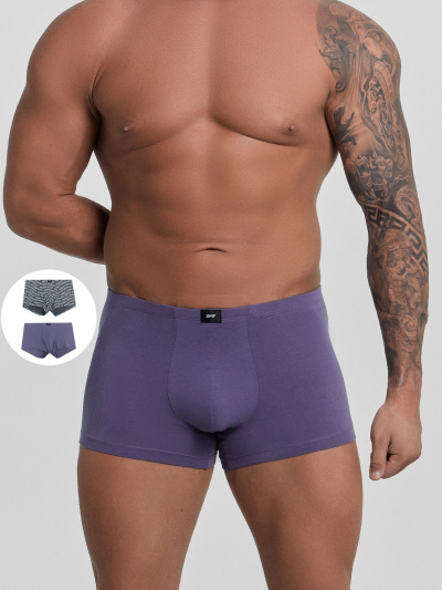 Трусы Mark Formelle 411216-2/25-5149П-5 пыльно_фиолетовый_текст_на_графите - фото 16