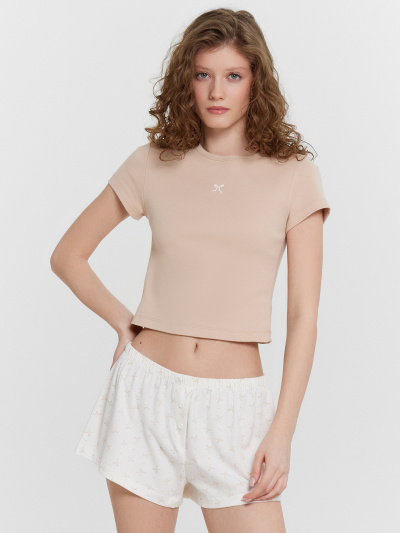 Футболка, шорты Mark Formelle 592599/24-31943ПП-1 лунный_свет_бантики_на_молочном_1_сл_на_пол - фото 16