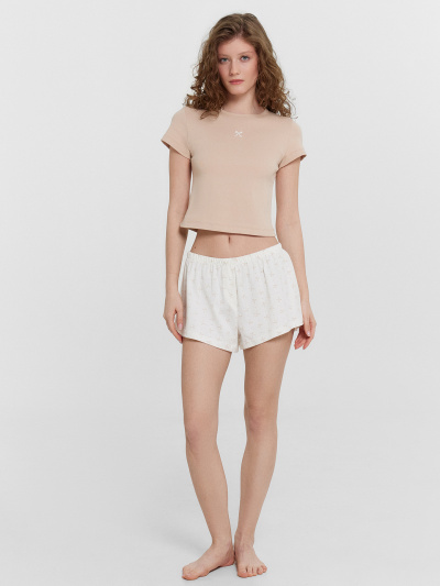 Футболка, шорты Mark Formelle 592599/24-31943ПП-1 лунный_свет_бантики_на_молочном_1_сл_на_пол - фото 29