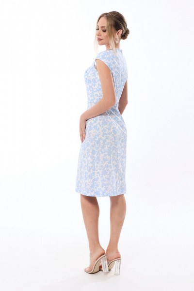 Платье Golden Valley 44187 бело-голубой - фото 2
