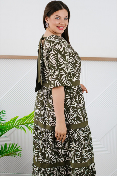 Платье TAEMNA 24037 хаки - фото 10
