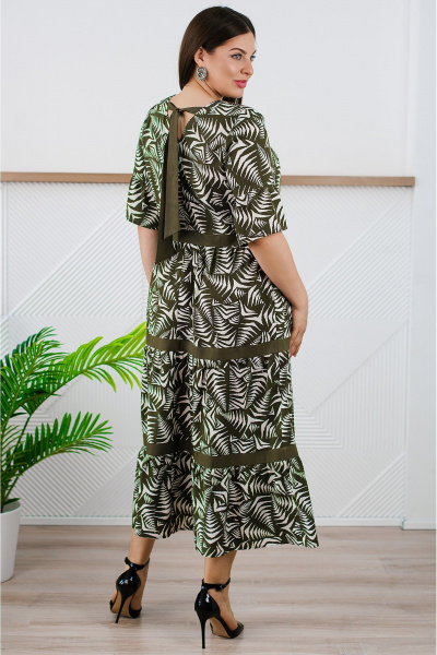 Платье TAEMNA 24037 хаки - фото 9