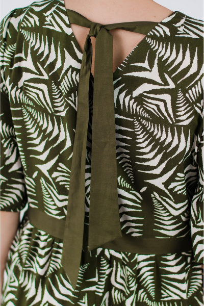 Платье TAEMNA 24037 хаки - фото 8