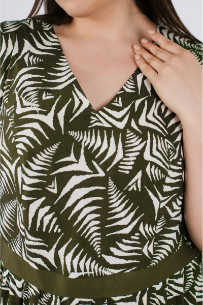 Платье TAEMNA 24037 хаки - фото 7