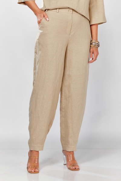 Брюки MALI 325-062 бежевый - фото 3