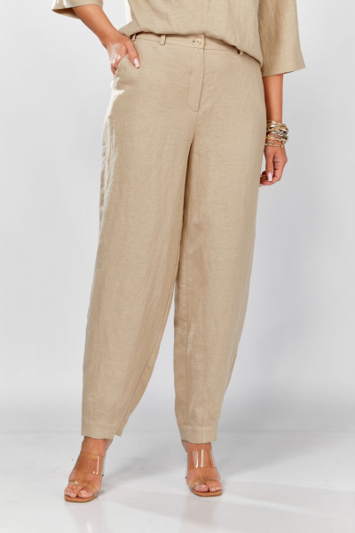 Брюки MALI 325-062 бежевый - фото 1