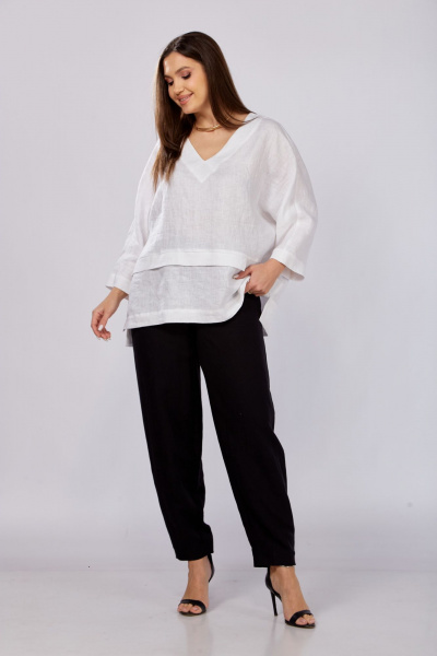 Блуза MALI 625-057 белый_ - фото 11