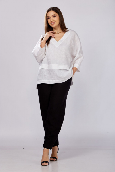 Блуза MALI 625-057 белый_ - фото 9