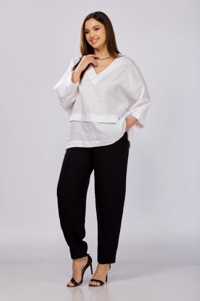Блуза MALI 625-057 белый_ - фото 2