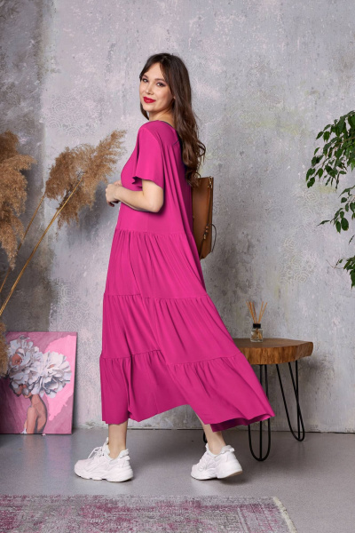 Платье Anastasia 1218 малина - фото 2