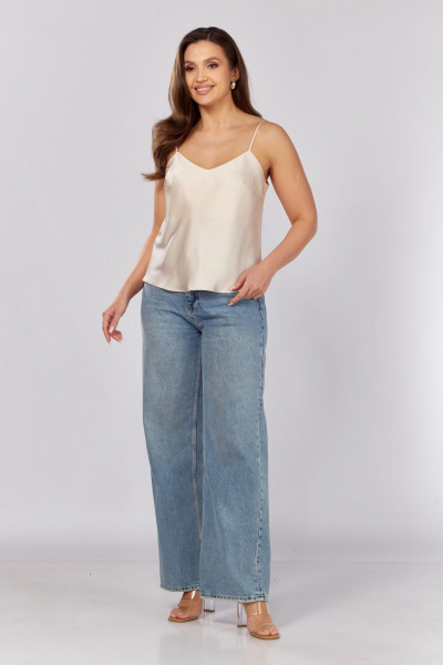 Топ MALI 625-059 кремовый - фото 5