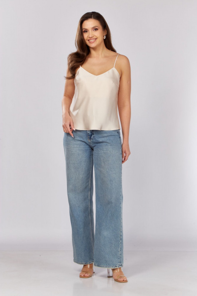 Топ MALI 625-059 кремовый - фото 4