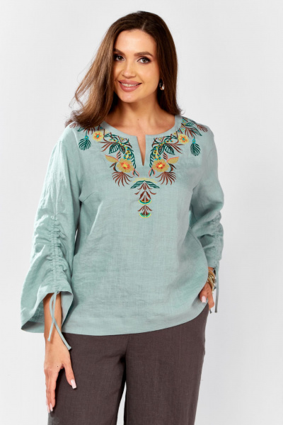 Блуза MALI 625-074 бирюза_ - фото 17