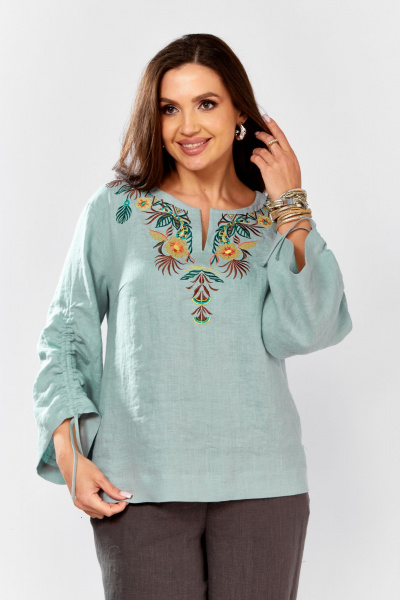 Блуза MALI 625-074 бирюза_ - фото 14