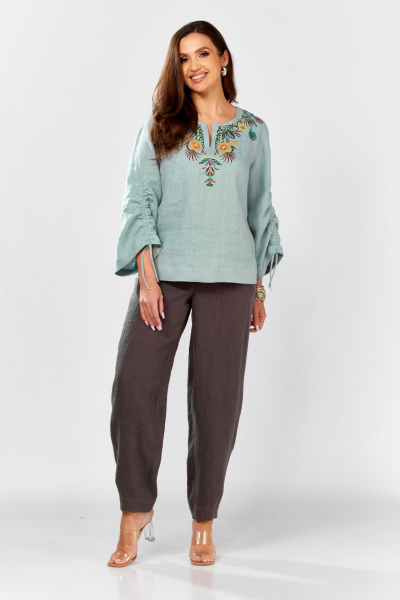 Блуза MALI 625-074 бирюза_ - фото 6