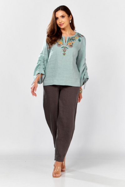 Блуза MALI 625-074 бирюза_ - фото 5