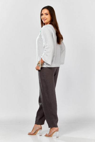 Блуза MALI 625-074 светло-серый - фото 22