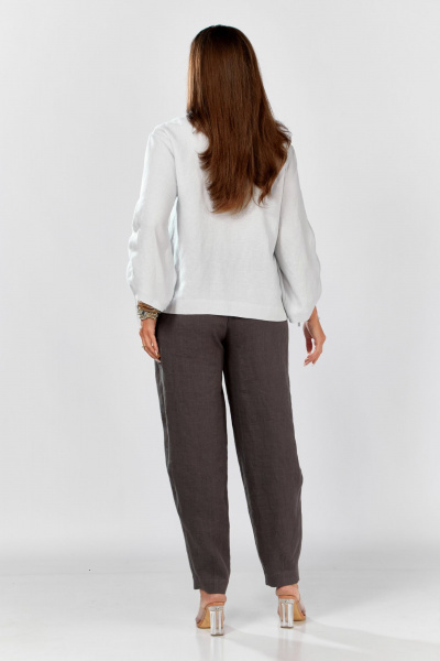 Блуза MALI 625-074 светло-серый - фото 3