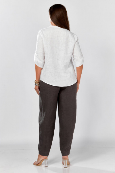 Блуза MALI 625-076 белый_серый - фото 37