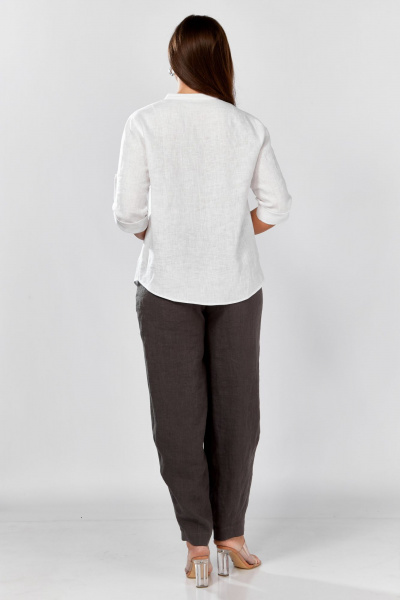 Блуза MALI 625-076 белый_серый - фото 36