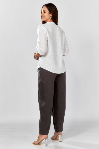 Блуза MALI 625-076 белый_серый - фото 35