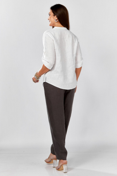 Блуза MALI 625-076 белый_серый - фото 34