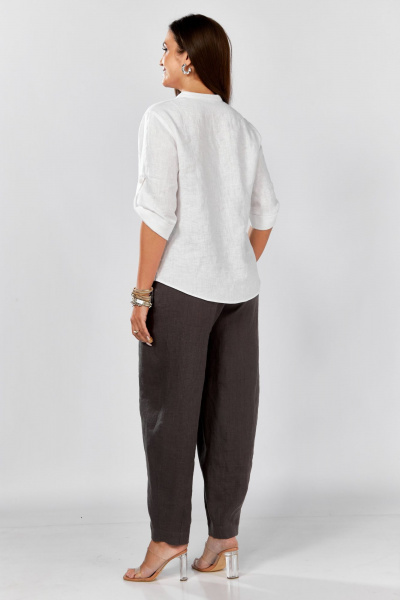 Блуза MALI 625-076 белый_серый - фото 33