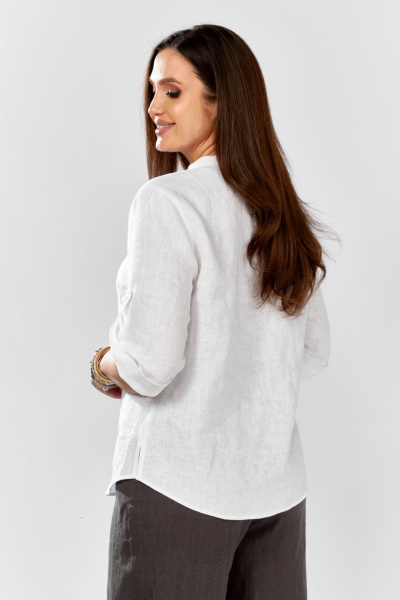 Блуза MALI 625-076 белый_серый - фото 31