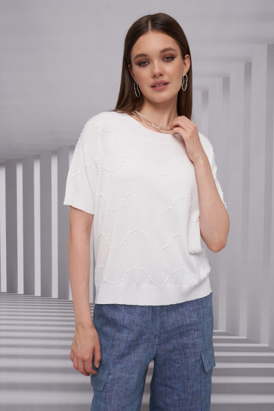 Джемпер Barbara Geratti С4712BG белый - фото 1