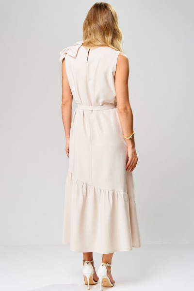 Платье Laikony L-933 бежевый - фото 5