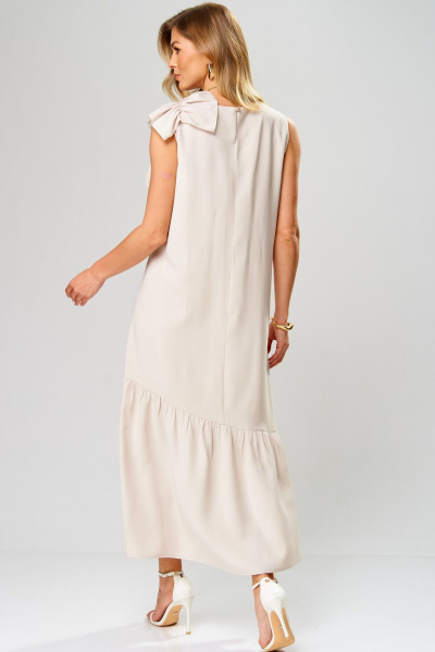 Платье Laikony L-933 бежевый - фото 4