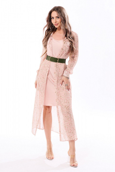 Комбинация, платье, ремень Golden Valley 4659-1 светло-оранжевый - фото 1