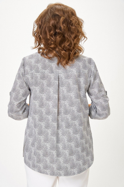 Блуза Swallow 864 молочный/цветы - фото 8