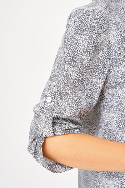 Блуза Swallow 864 молочный/цветы - фото 6