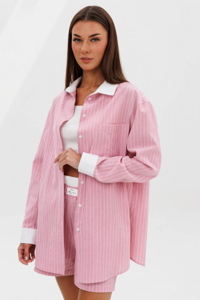 Рубашка, топ, шорты Fantazia Mod 5090 розовый - фото 12