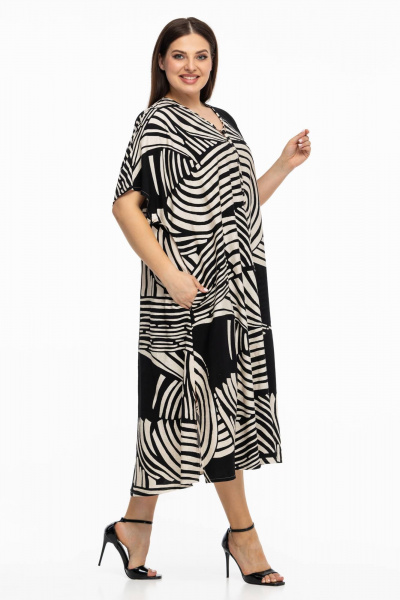 Платье Avila 0998 черный - фото 7