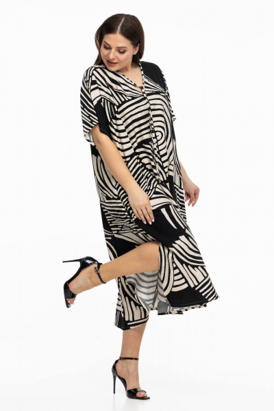 Платье Avila 0998 черный - фото 6