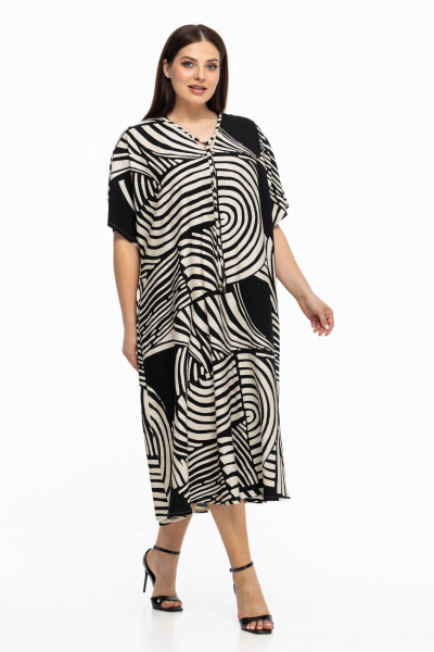 Платье Avila 0998 черный - фото 5