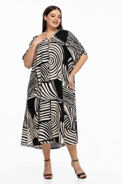 Платье Avila 0998 черный - фото 4