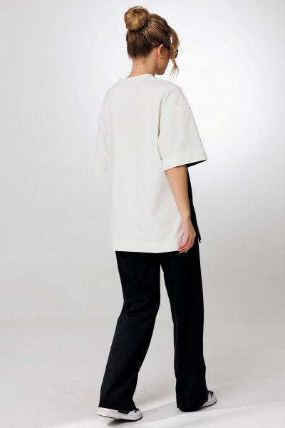 Брюки, джемпер Faufilure С1562 черно-белый - фото 3