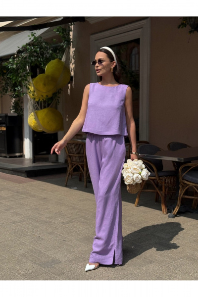 Блуза, брюки Dilana VIP 2052 лаванда - фото 11